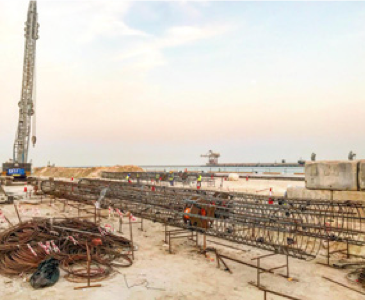 Bi-Directional Pile Load Tests, site photo 1